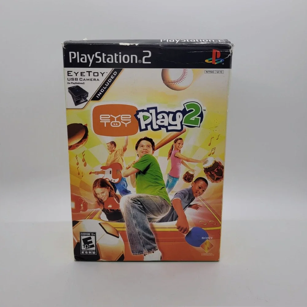 Sony PlayStation 2 EyeToy Play 2 Bundle with USB Camera SLEH-00031 PS2 Game